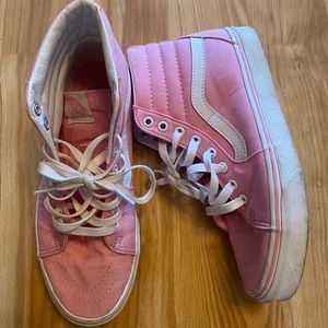 Pink high top vans